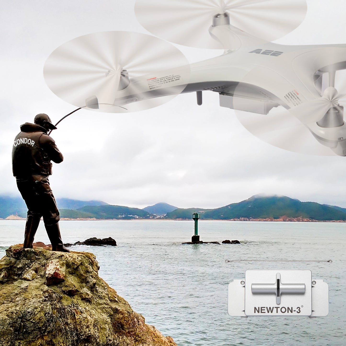 Condor A22 Dedicated Fishing Drone with Newton-3 Fishing Release System