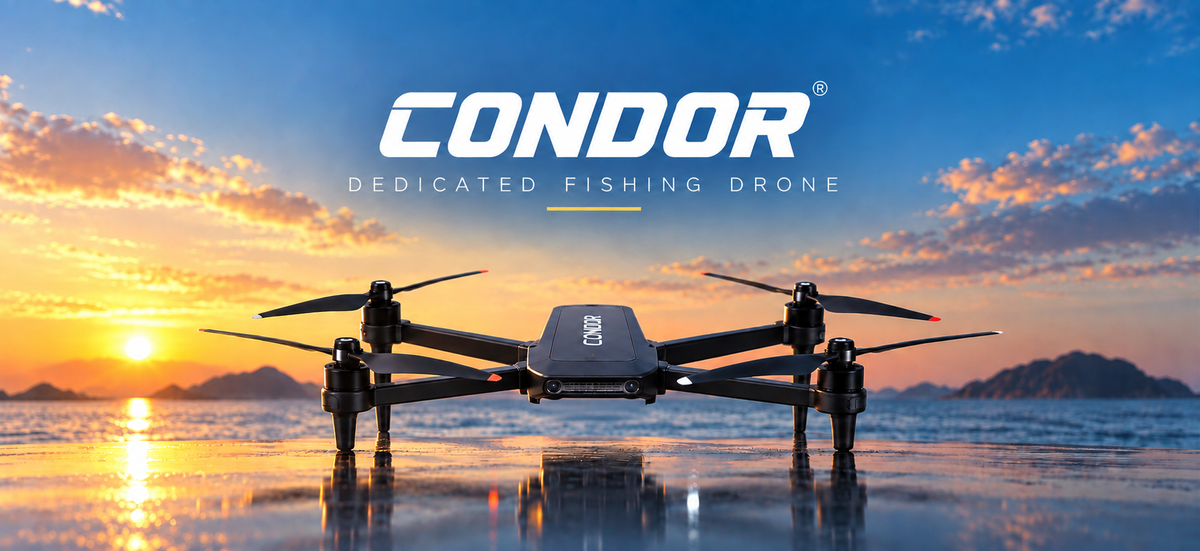 Load video: CONDOR B2000S fishing drone setup tutorial